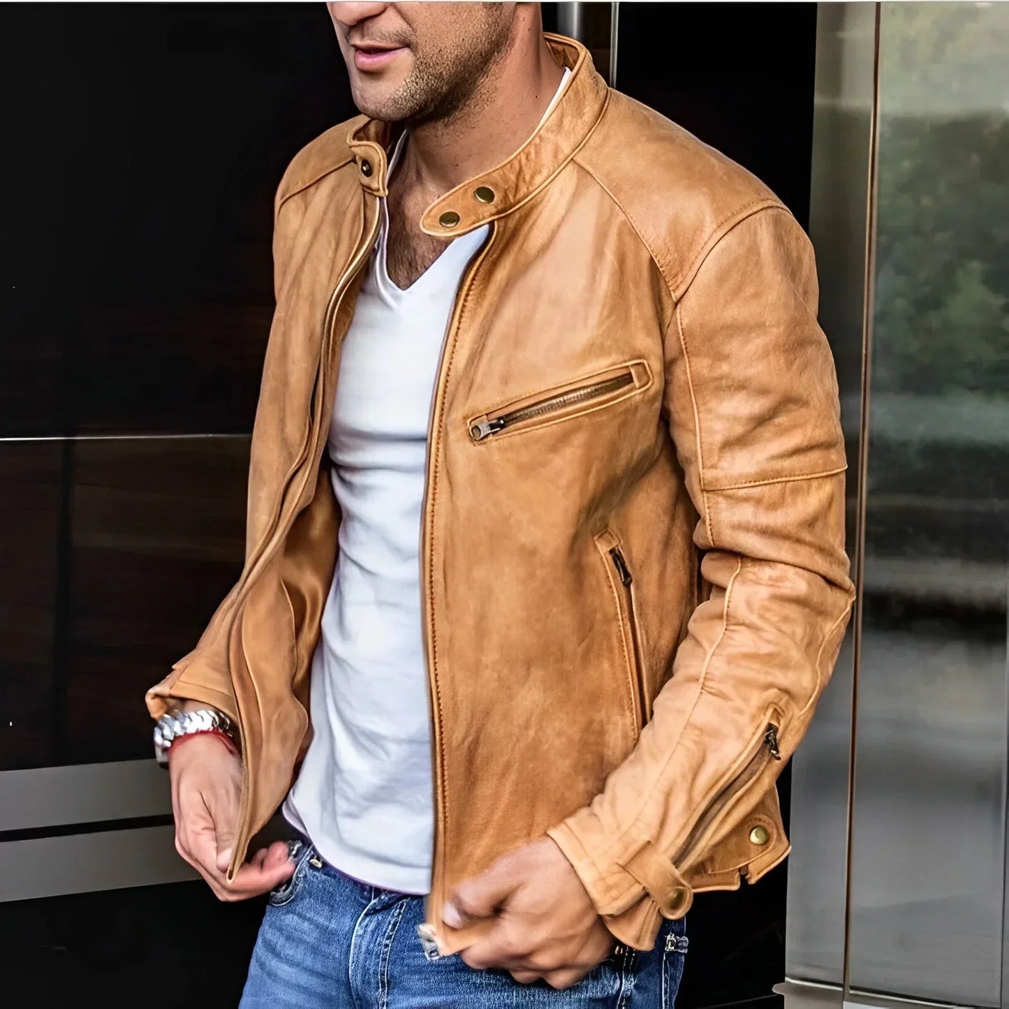 Reef | Waterproof Zip-Front Jacket With Stylish Design for Men