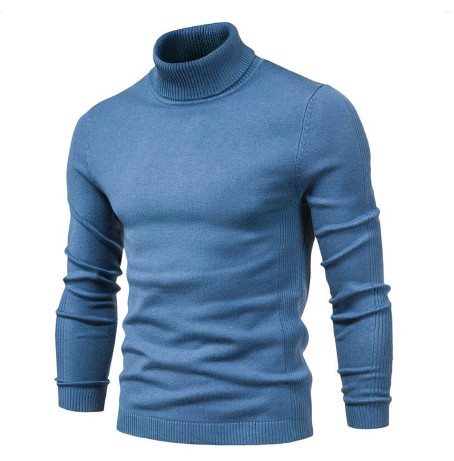 Soft Knitted Turtleneck Sweater for Men