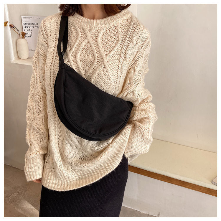 Lailah | Slim Curved Shoulder Bag for Women