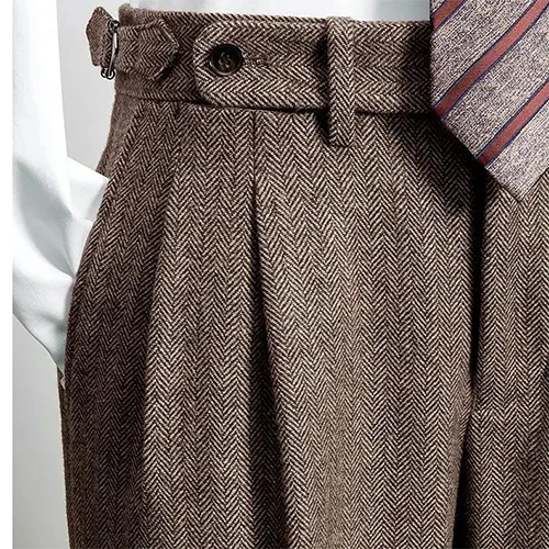 Thiago | Men's Premium Slim Fit Belted Work Pant