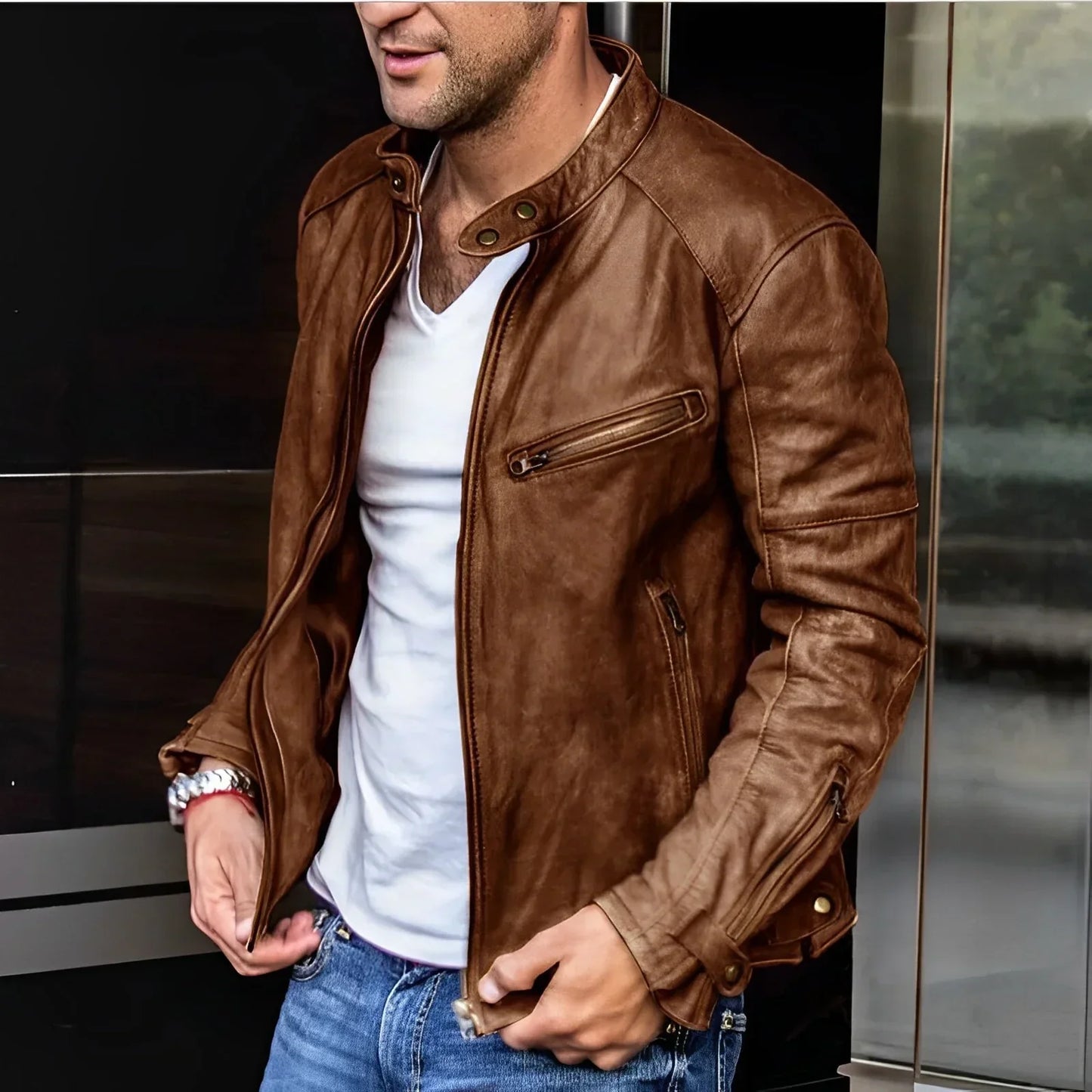 Reef | Waterproof Zip-Front Jacket With Stylish Design for Men