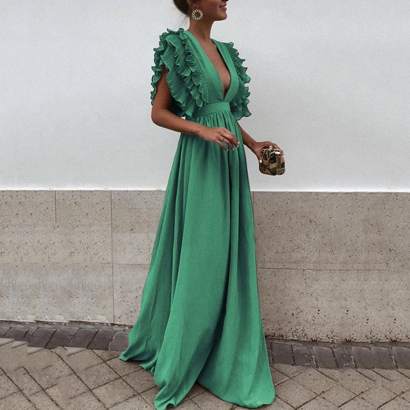 Karina | Maxi Evening Dress in Long Silhouette for Women
