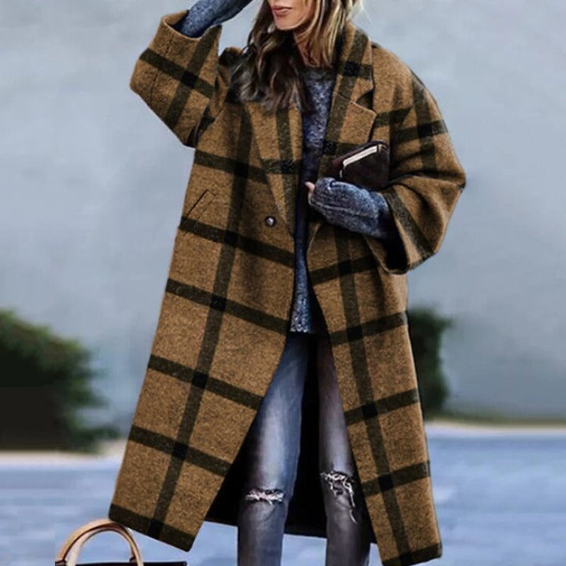 Yvette | Casual Autumn Long Coat for Women