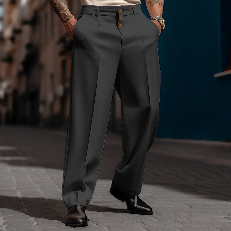 Arian | Elegant Straight Cut Suit Pants for Men