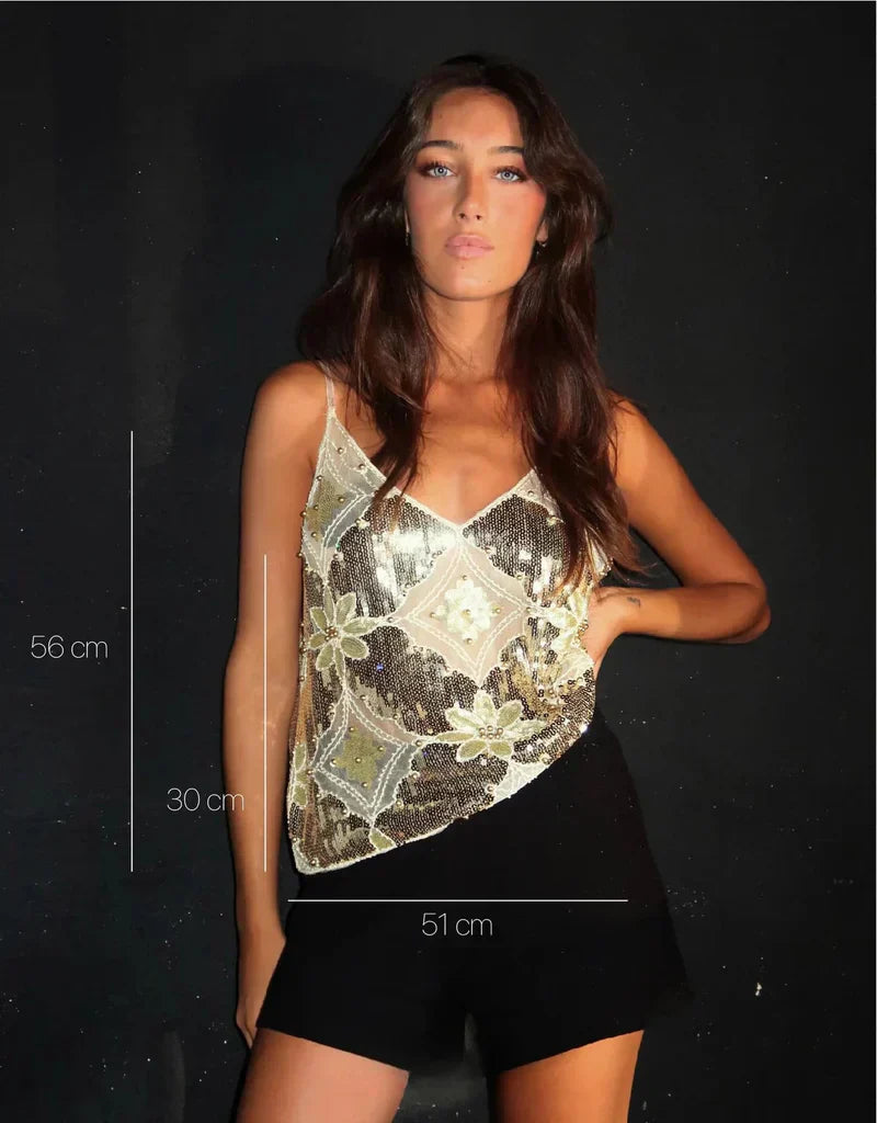 Taryn | Embellished Top with Sequin Detailing for Women