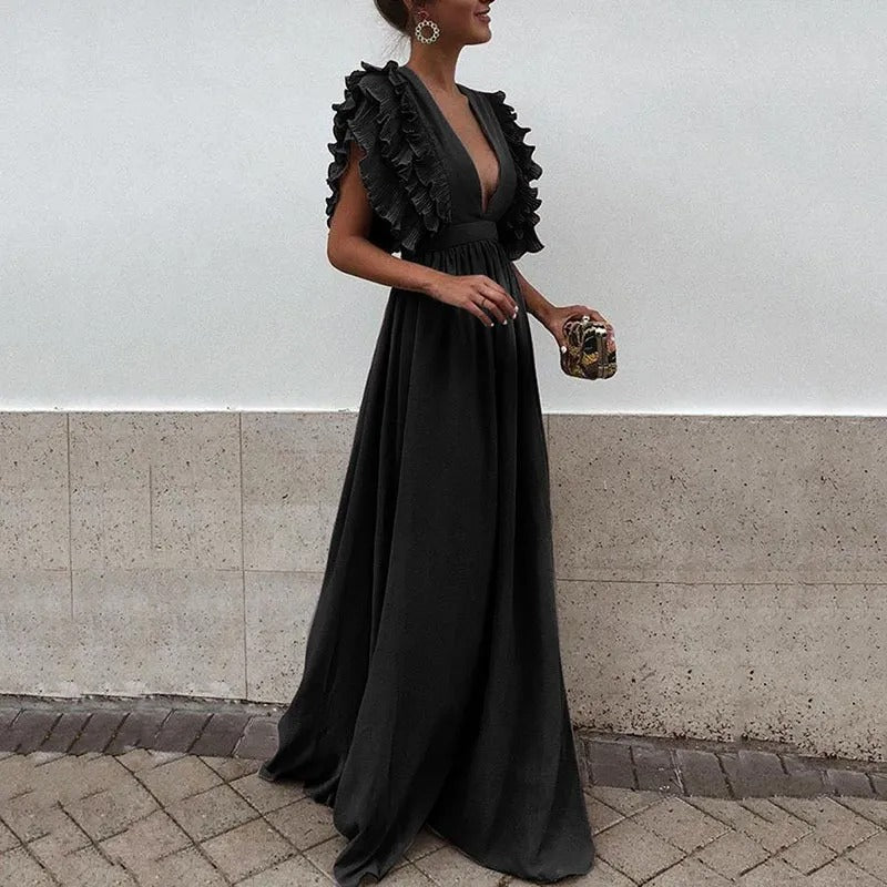 Karina | Maxi Evening Dress in Long Silhouette for Women