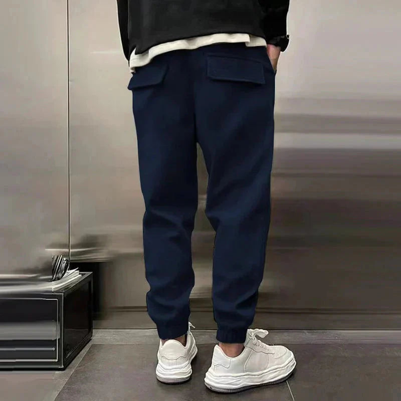 Logan - Men's Modern Relaxed-Fit Jogger Pants with Drawstring