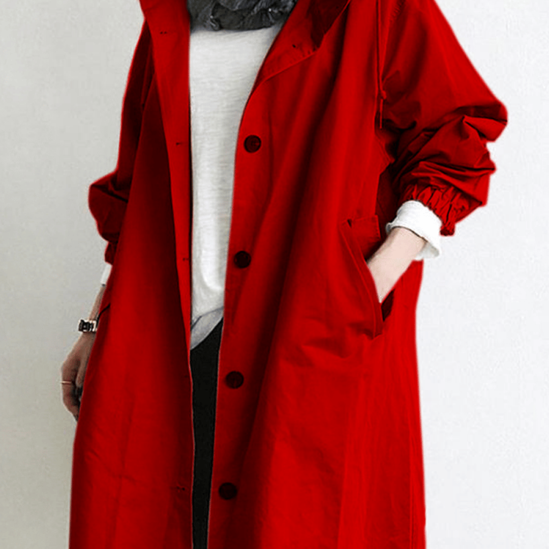 Zephyrine | Long Waterproof Trench Coat for Women