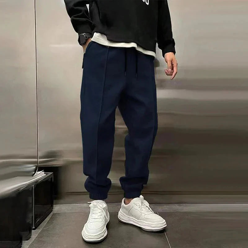 Logan - Men's Modern Relaxed-Fit Jogger Pants with Drawstring
