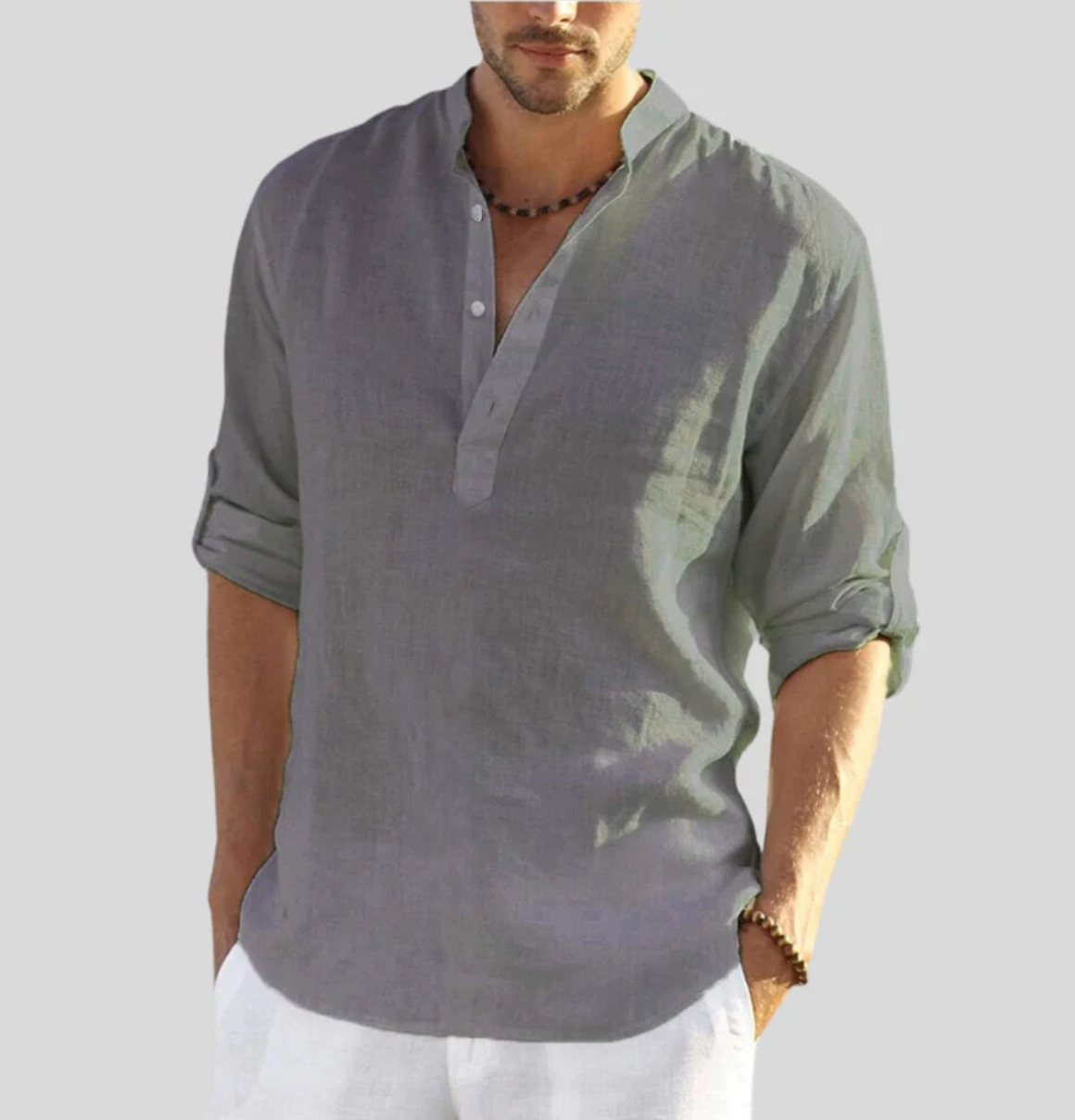 Thomas | Elegant Long-Sleeve Shirt for Men