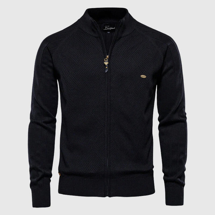 Lucas - Men’s Knitted Zip-Up Cardigan