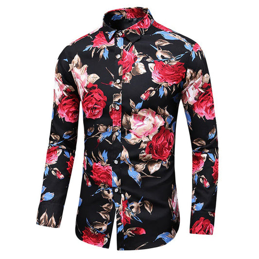 Tevita | Luxury Floral Shirt for Men with Romantic Design