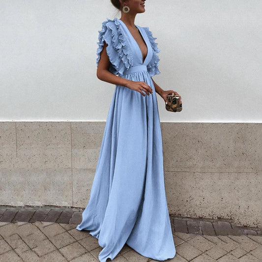 Karina  | Maxi Evening Dress in Long Silhouette for Women