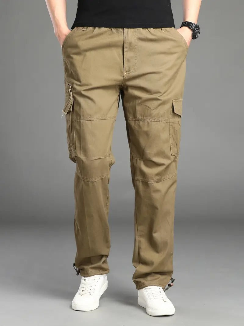 Tucker | Men's Casual Straight-Fit Multi-Pocket Cargo Pants